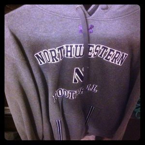 2xl Grey Northwestern Football Hoodie